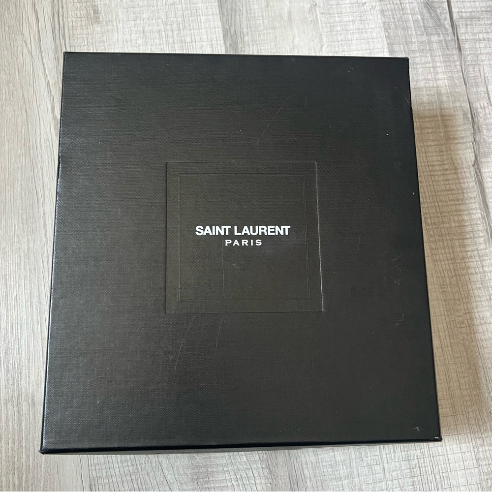 NEW SAINT LAURENT Fringe Suede Espadrille Black Desert Boots Size 36 - Picture 4 of 16